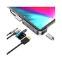 Концентратор Baseus USB3.1 Type-C to HDMI/USB 3.0x3/TF, SD/Type C PD/3.5mm (CAHUB-WJ0G) - зменшене зображення 3