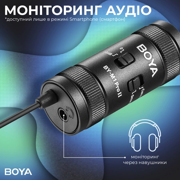 Мікрофон Boya BY-M1 Pro II Black (BY-M1 Pro II) - picture 8