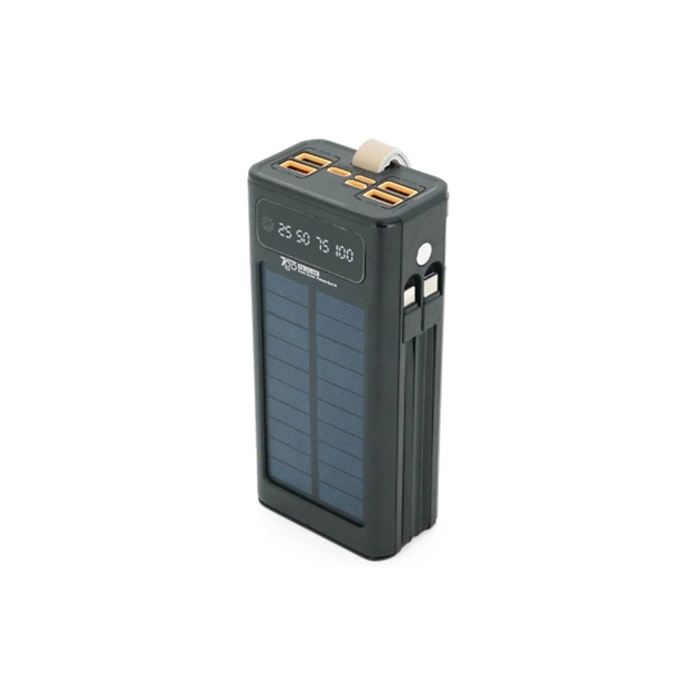 Батарея универсальная 7GO 30000mAh, 22.5W, Solar, LCD Display (GPW-09 / 45945) - изображение 1