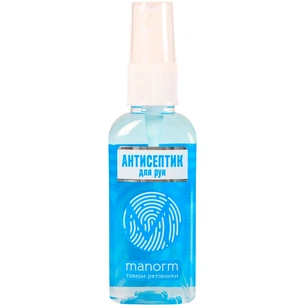 Антисептик для рук Manorm Aquamarine 50 мл (4820136730307) изображение 1