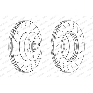 Гальмівний диск FERODO DDF1693C зображення 1