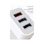 Зарядний пристрій XO QC 3.0 L72 30W (18W/1USB + 2.4A/2 USB) + cable Lightning White (XO-L72i-WH) - зменшене зображення 3