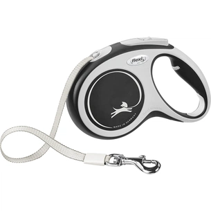 Повідець для собак Flexi New Comfort М стрічка 5 м (чорний) (4000498043646) зображення 1