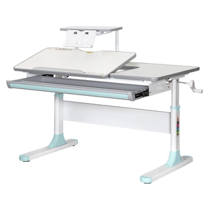 Парта Mealux Vancouver Multicolor Blue з полицею S50 (BD-620 W/G MC + BL + S50 WG) изображение 1