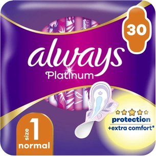 Гігієнічні прокладки Always Platinum Normal Розмір 1 30 шт. (8001841913803) зображення 1