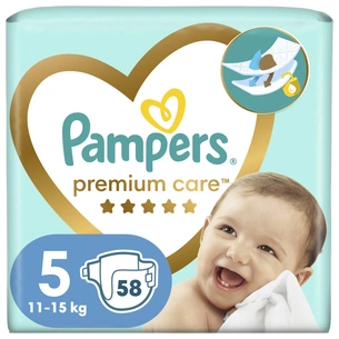 Підгузки Pampers Premium Care Junior Розмір 5 (11-16 кг) 58 шт (8001841104997) зображення 1