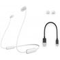 Навушники Sony WI-C200 White (WIC200W.CE7) - зменшене зображення 5