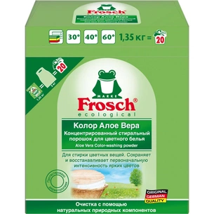 Пральний порошок Frosch Колор Алое Вера 1350 г (4001499145698) зображення 1