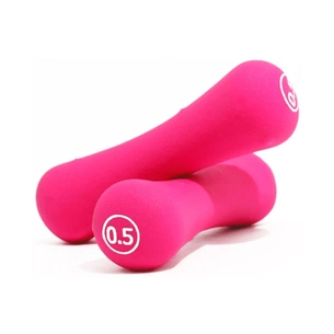 Гантельний набір LiveUp Neoprene Dumbbell неопрен рожевий 2х0,5кг LS2002-B05 (6951376138320) зображення 1