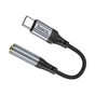 Перехідник USB-C to 3.5mm F 0.12m Black HOCO (6942007608886) - зменшене зображення 2