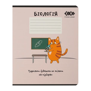 Зошит ZiBi предметний CUTE CAT, 36 аркушів, клітинка, біологія (ZB.1731-10) зображення 1