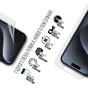 Плівка захисна Armorstandart Anti-Blue Apple iPhone 15 Pro (ARM68283) - зменшене зображення 2