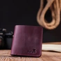 Портмоне Shvigel Шкіряне Бордове (16604) - зменшене зображення 8