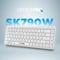 Клавіатура OfficePro SK790W Wireless/Bluetooth White (SK790W) - зменшене зображення 5
