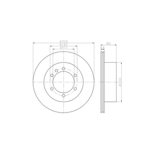 Гальмівний диск Profit 5010-0976 зображення 1