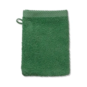 Рушник Kela рукавичка махрова для обличчя Ladessa, зелене листя, 15х21 см (24592) (00000026449) зображення 1