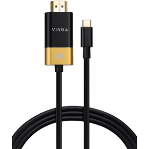 Кабель мультимедійний USB-C to HDMI 1.5m v2.1 8K60Hz Gold plated Vinga (VCPVCCH2115) зображення 1