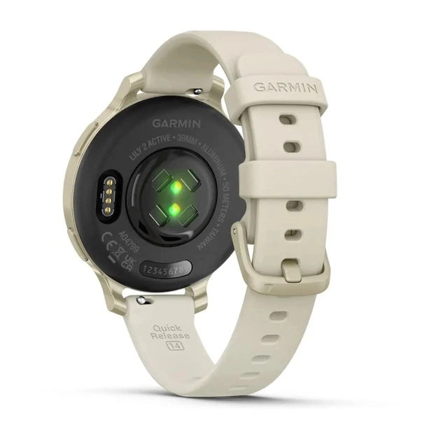 Смарт-годинник Garmin Lily 2 Active, Lunar Gold/Bone, Silicone, (010-02891-00) - picture 6
