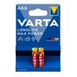Батарейка Varta AAA Longlife Max Power лужна * 2 (04703101412) - зменшене зображення 1