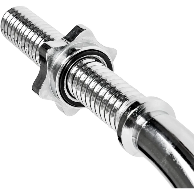 Гриф Toorx W-подібний 120 см 25 мм з гвинтовими замками (BCV-120) (931114) - picture 4