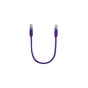 Патч-корд 0.25м, RJ-45, Cat.5e, CU, мідь, фіолетовий Ritar (PCR-CU/0.25Pe / 14091) - зменшене зображення 1