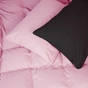 Постільна білизна MirSon 002-008 Black/Pink Фланель 2x143x210 Сімейний (2200009661877) - зменшене зображення 1