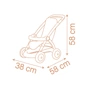 Коляска для ляльок Smoby Baby Nurse Теракотова пудра. Прогулянка, з корзиною, 18 міс.+ (7600254024) - зменшене зображення 6