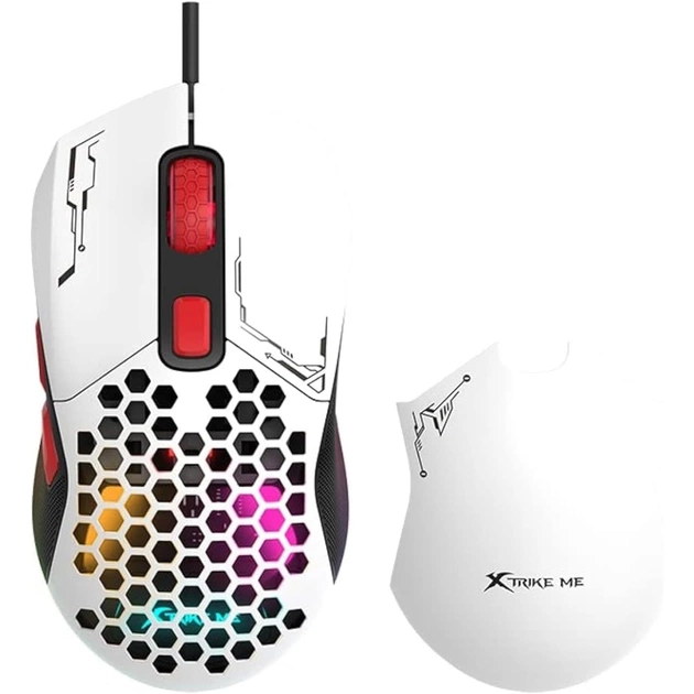 Мишка Xtrike ME GM-316W USB RGB White (GM-316W) - зображення 1