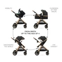 Коляска Kinderkraft 3 в 1 Esme Pro Pure Black (KSESME00BLK300N) (5902533929351) - уменьшенное изображение 6