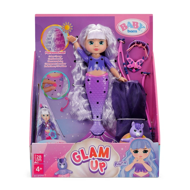 Кукла Zapf Baby Born серии Glam Up – Русалочка Аура 28 см (871799) - изображение 6