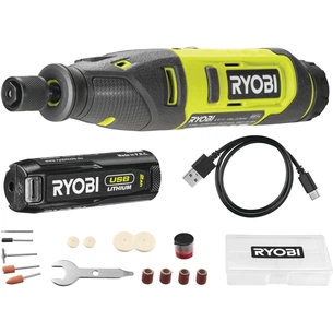 Гравер Ryobi акумуляторний RRT4-120GA15 4В, 1х2Ah, 15 аксесуарів, 0.23кг (5133005634) зображення 1