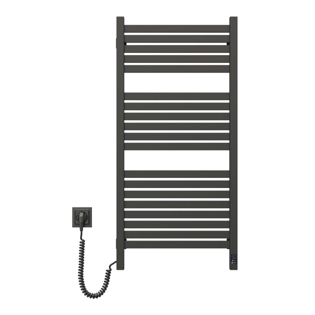 Сушарка для рушників Navin Авангард Х 1000х480 Wi-Fi лівобічна чорний муар (12-272155-4810) - зображення 4