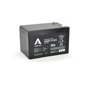 Батарея до ДБЖ AZBIST 12V 12 Ah Super AGM (ASAGM-12120F2) зображення 1