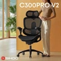 Крісло офісне Sihoo Doro C300 PRO V2 Black (C300-PRO-V2-B101) - зменшене зображення 2