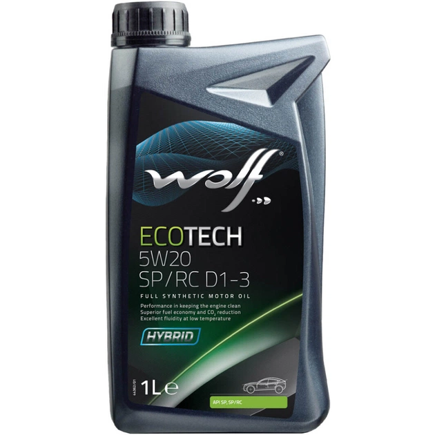Моторна олива Wolf ECOTECH 5W20 SP/RC D1-3 1л (1050523) - зображення 1