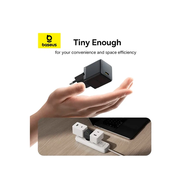 Зарядний пристрій Baseus Palm Fast Charger 1C 20W + Cable 1.0m Type-C 60W black (P10111602113-01) - picture 10
