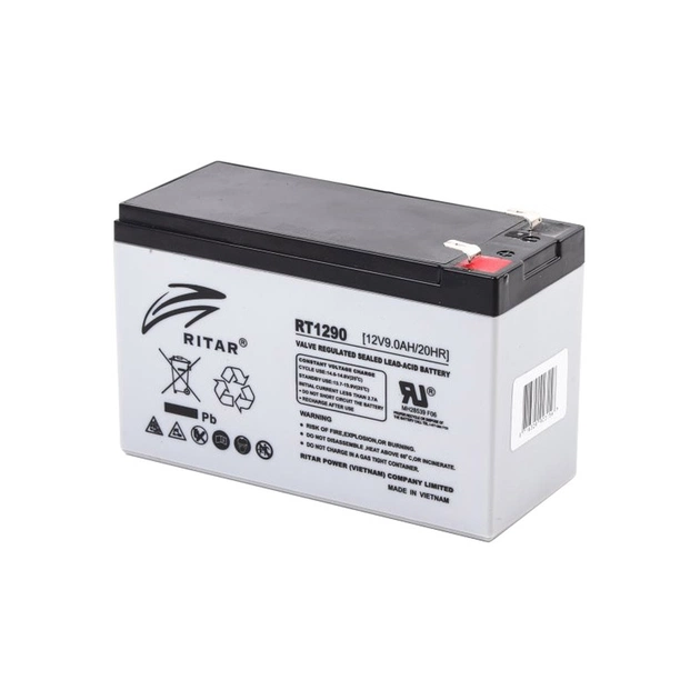 Батарея до ДБЖ Ritar AGM RT1290, 12V-9Ah (RT1290) - зображення 1