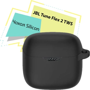 Чохол для навушників BeCover Silicon для JBL Tune Flex 2 TWS Black (713221) зображення 1