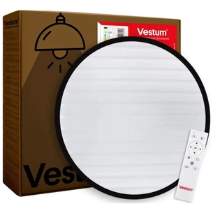 Світильник Vestum GRILL матовий 72W 3000К- 6500K 5600Lm з пультом чорний (VS-81019) зображення 1