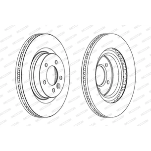 Гальмівний диск FERODO DDF1432C-1 зображення 1