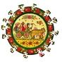 Пазл деревянный UkrainianPuzzles Петриковская свадьба - уменьшенное изображение 1