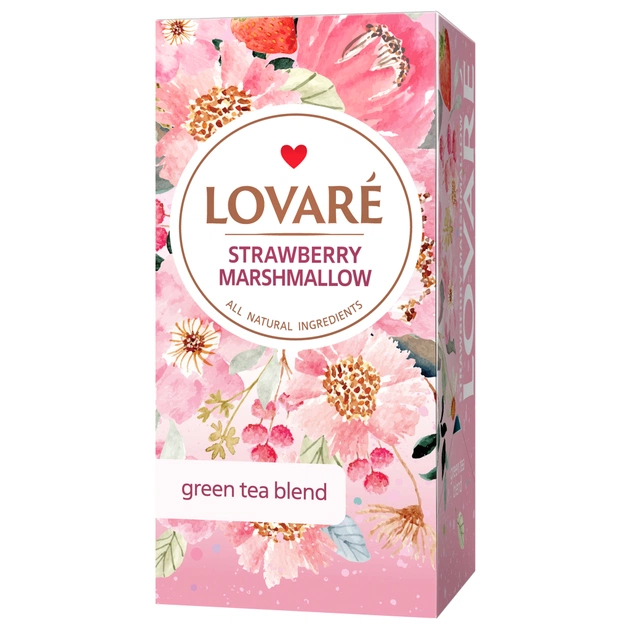 Чай Lovare Strawberry marshmallow 24х1.5 г (lv.79853) - зображення 1