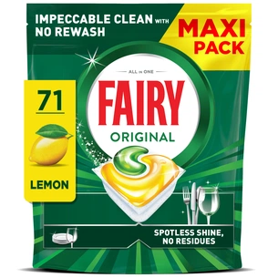 Таблетки для посудомоечных машин Fairy Все-в-1 Original Лимон 71 шт. (8700216237420) изображение 1