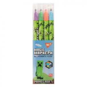Художній маркер Yes що змінюють колір, Minecraft 4 шт (390713) зображення 1
