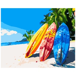 Картина по номерам Strateg Відпочинок на морі 40х50 см (VA-3194) зображення 1