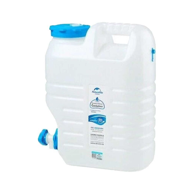 Каністра для води Naturehike BPA Free NH16S024-T White 12 л (6927595721650) - зображення 1