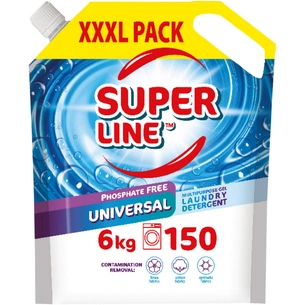 Гель для прання Sama Super Line Universal Для кольорових та білих тканин Дой-пак 6 кг (4820270631201) зображення 1