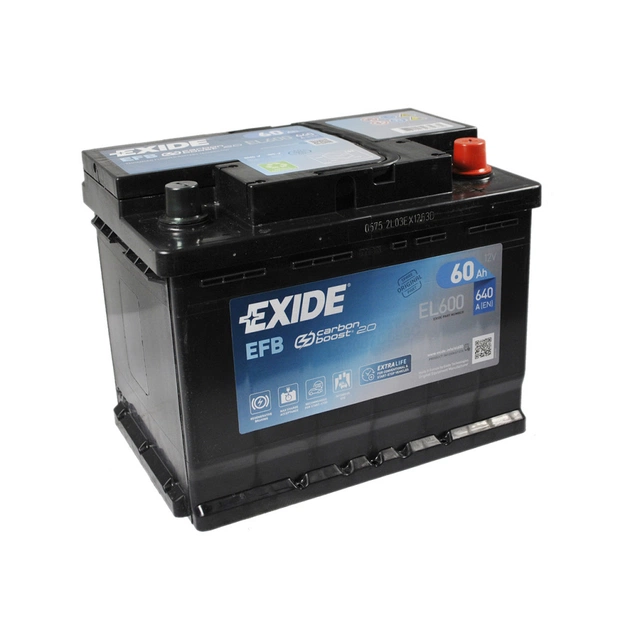 Акумулятор автомобільний EXIDE START-STOP EFB 60A (EL600) - picture 2