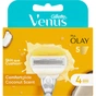 Змінні касети Gillette Venus ComfortGlide Olay З ароматом кокосу 4 шт. (7702018267651) - уменьшенное изображение 2
