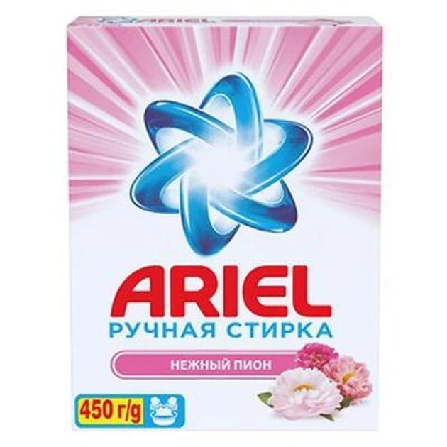 Пральний порошок Ariel Ніжна півонія 450 г для ручного прання (8001090743855) - изображение 1
